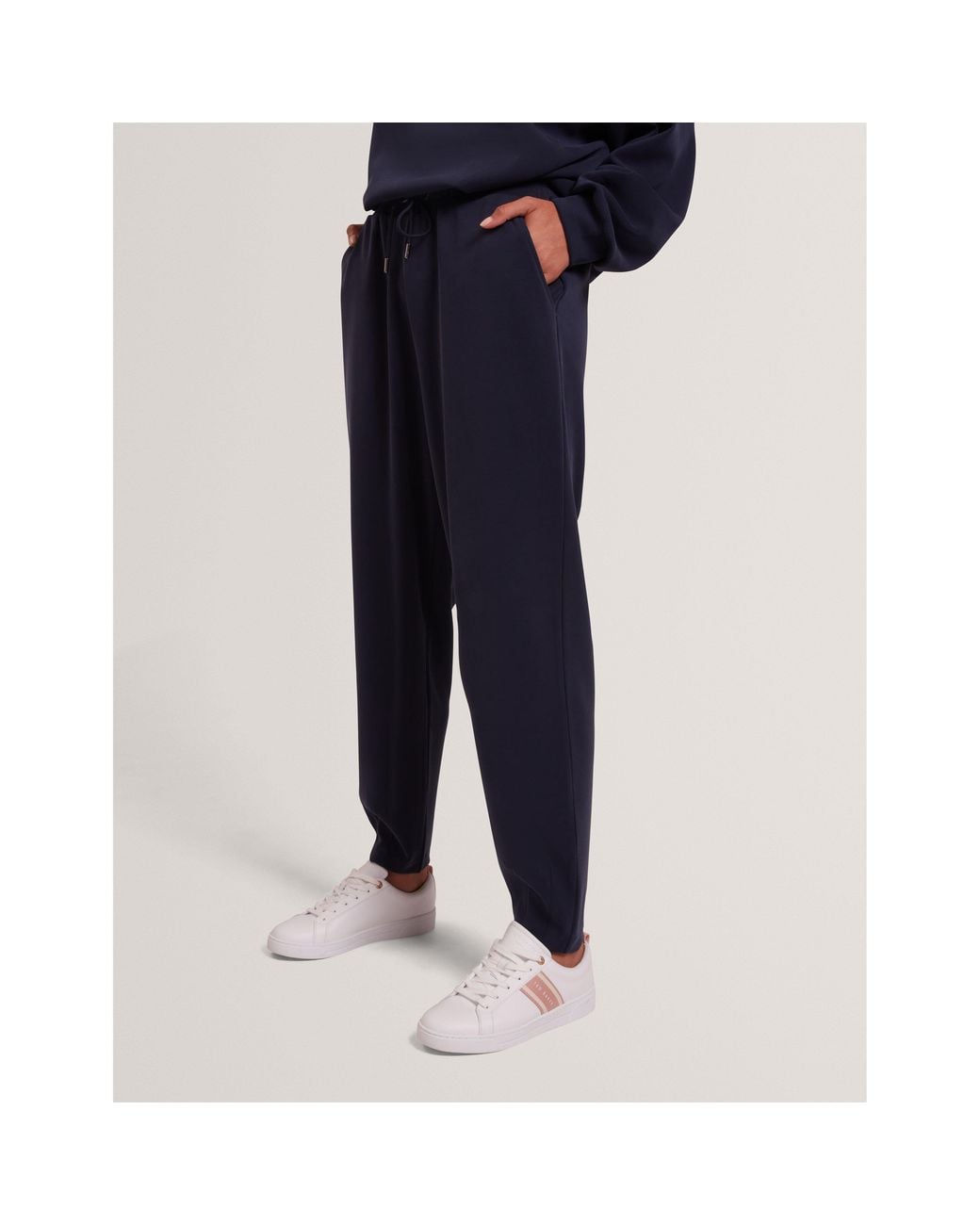 Ted Baker Blue Barrelleg Closed Hem Jersey Joggers