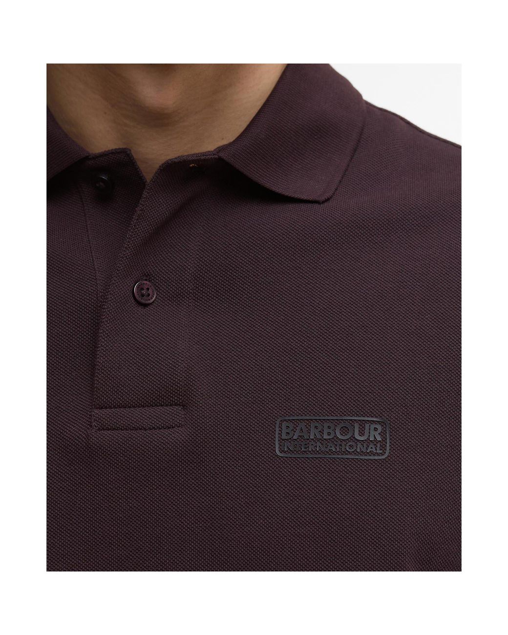 Barbour Purple Essential Polo Shirt for men