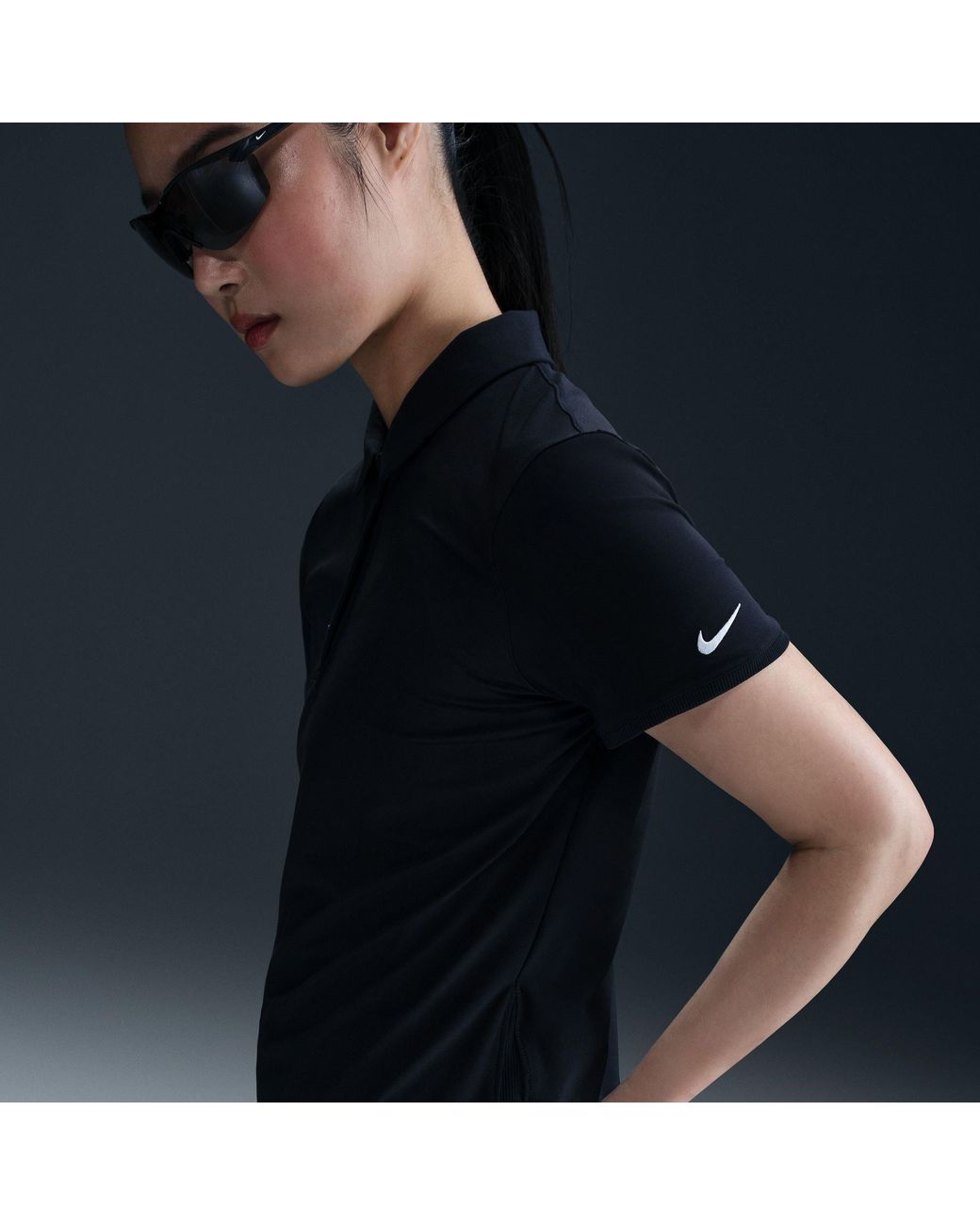 Nike Black Dri-Fit Victory Golf Polo