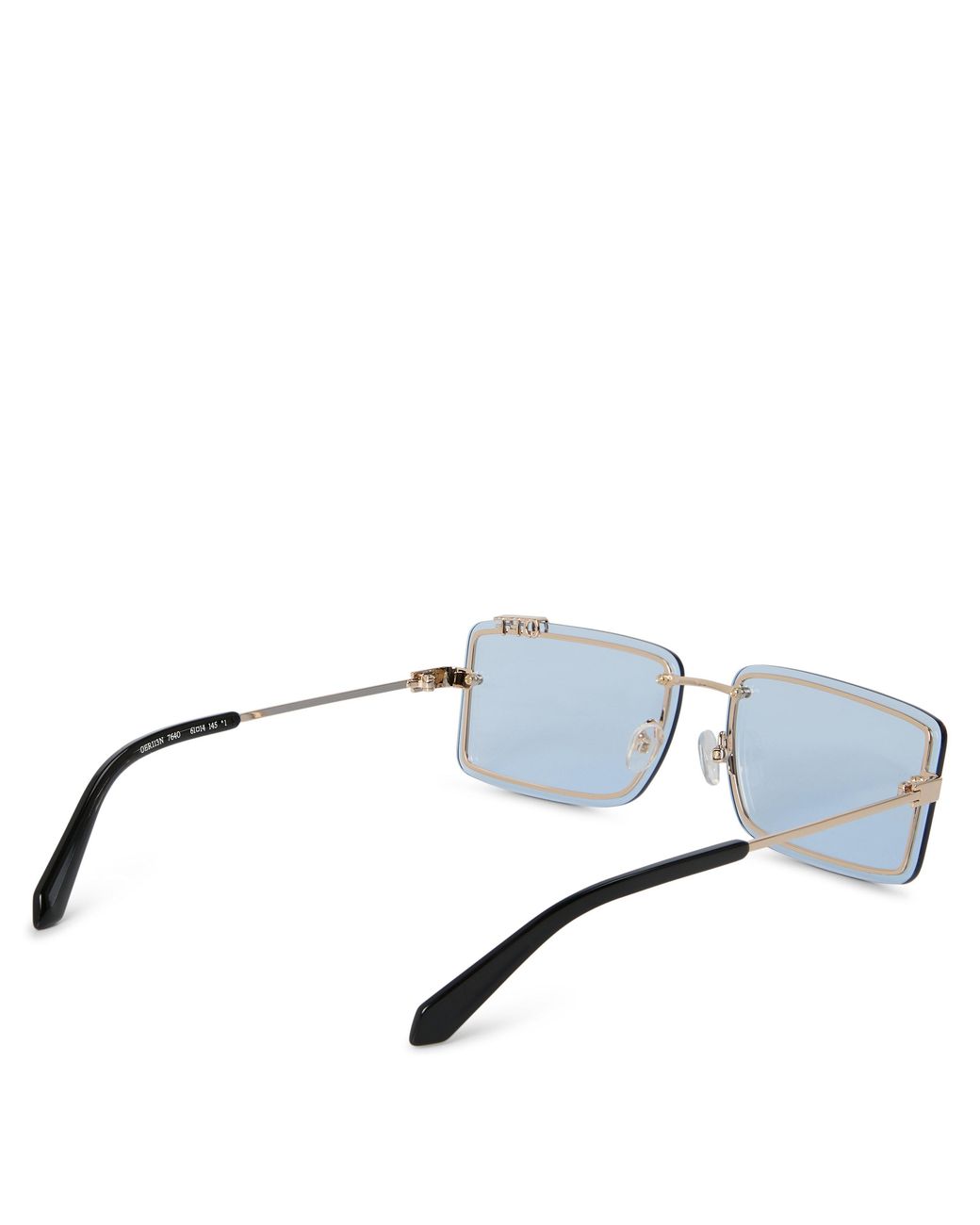 Off-White c/o Virgil Abloh Blue Tampa Round Sunglasses