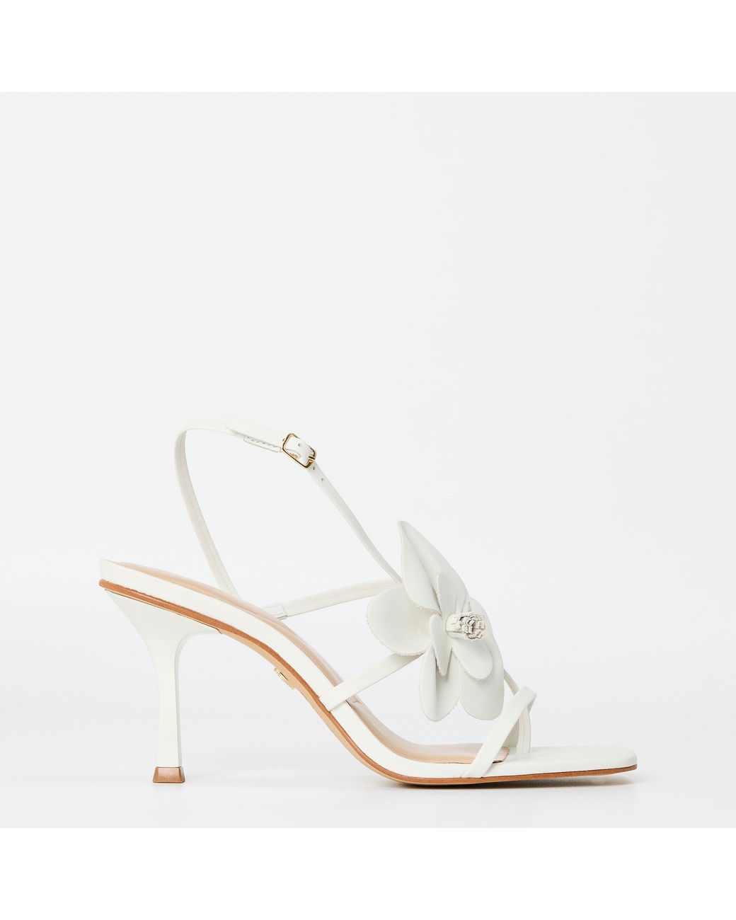 ALDO White Sandflower Heeled Sandals