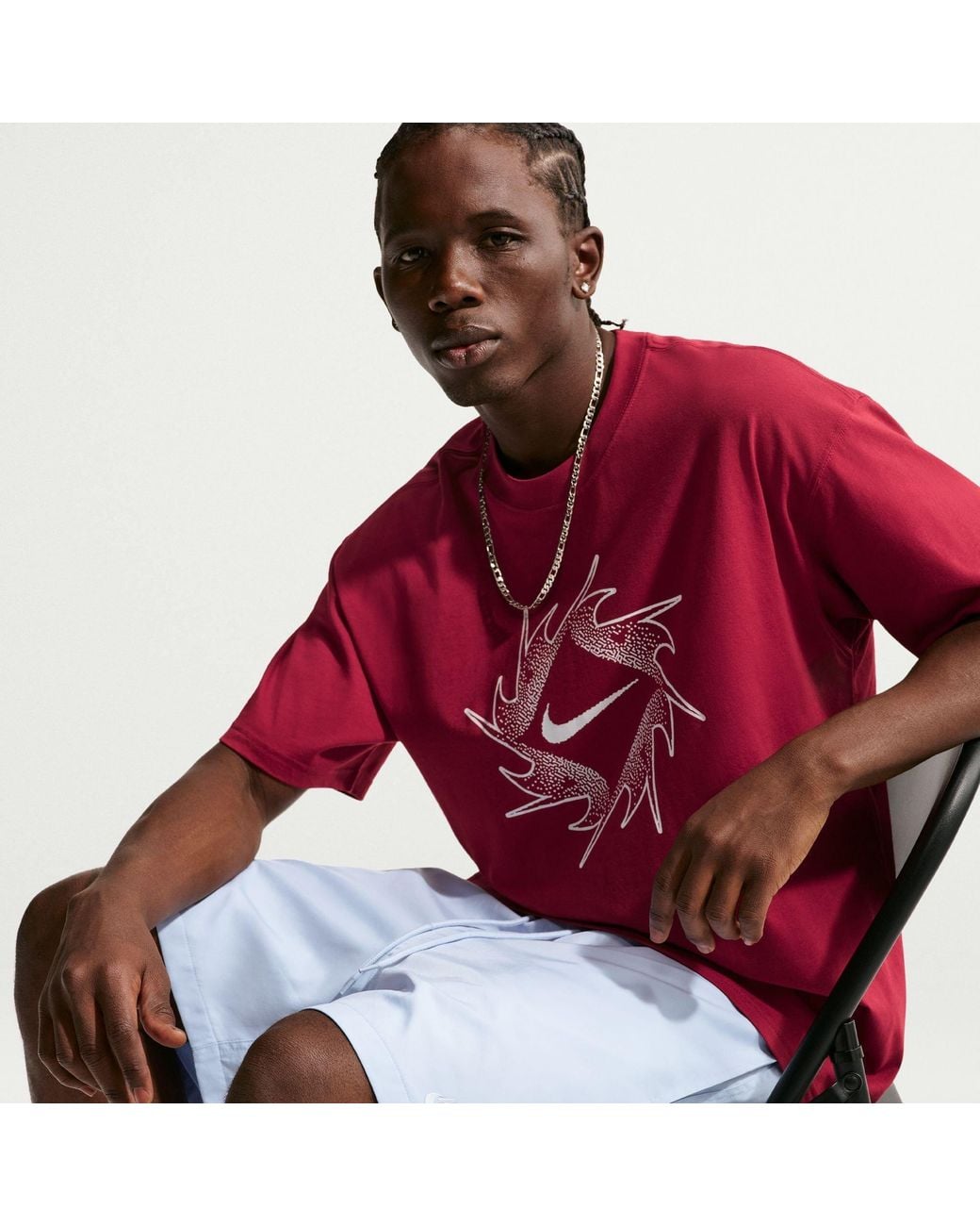 Nike Red M Nk Clb Flow S for men