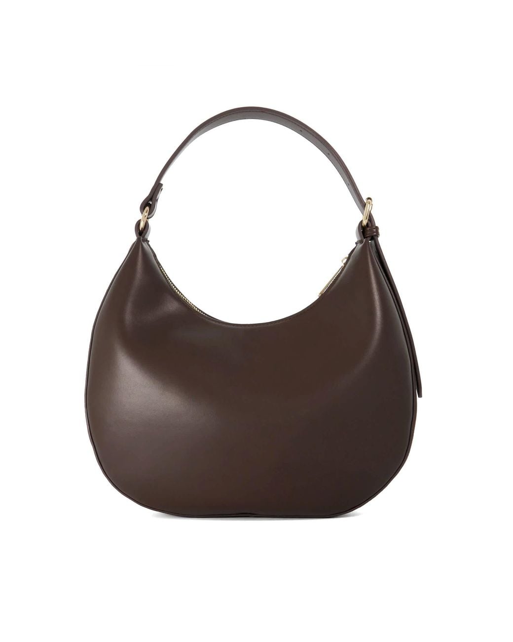 Dune Brown Daydreamer Faux Leather Hobo Bag