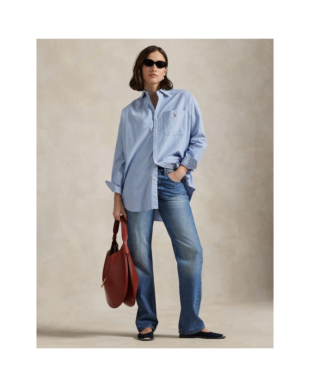 Polo Ralph Lauren Blue Long Sleeve Blouse