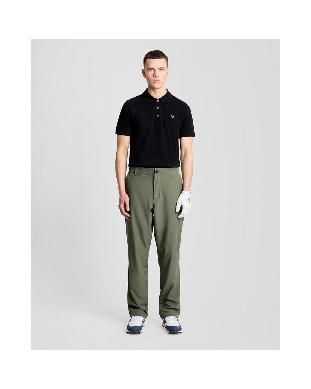 Lyle & Scott Black Lyle Golf Polo Shirt Sn61 for men