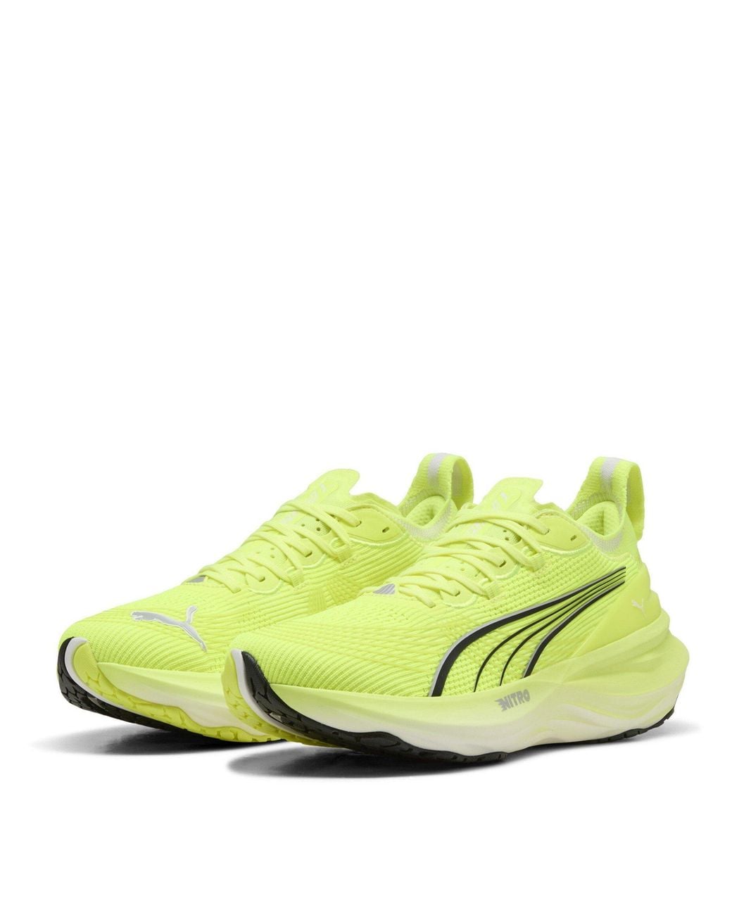 PUMA Yellow Foreverrun Nitro 2 Everyday Stable Road Running Shoes for men