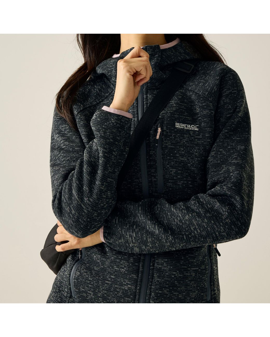 Regatta Blue Newhill Hooded Fleece