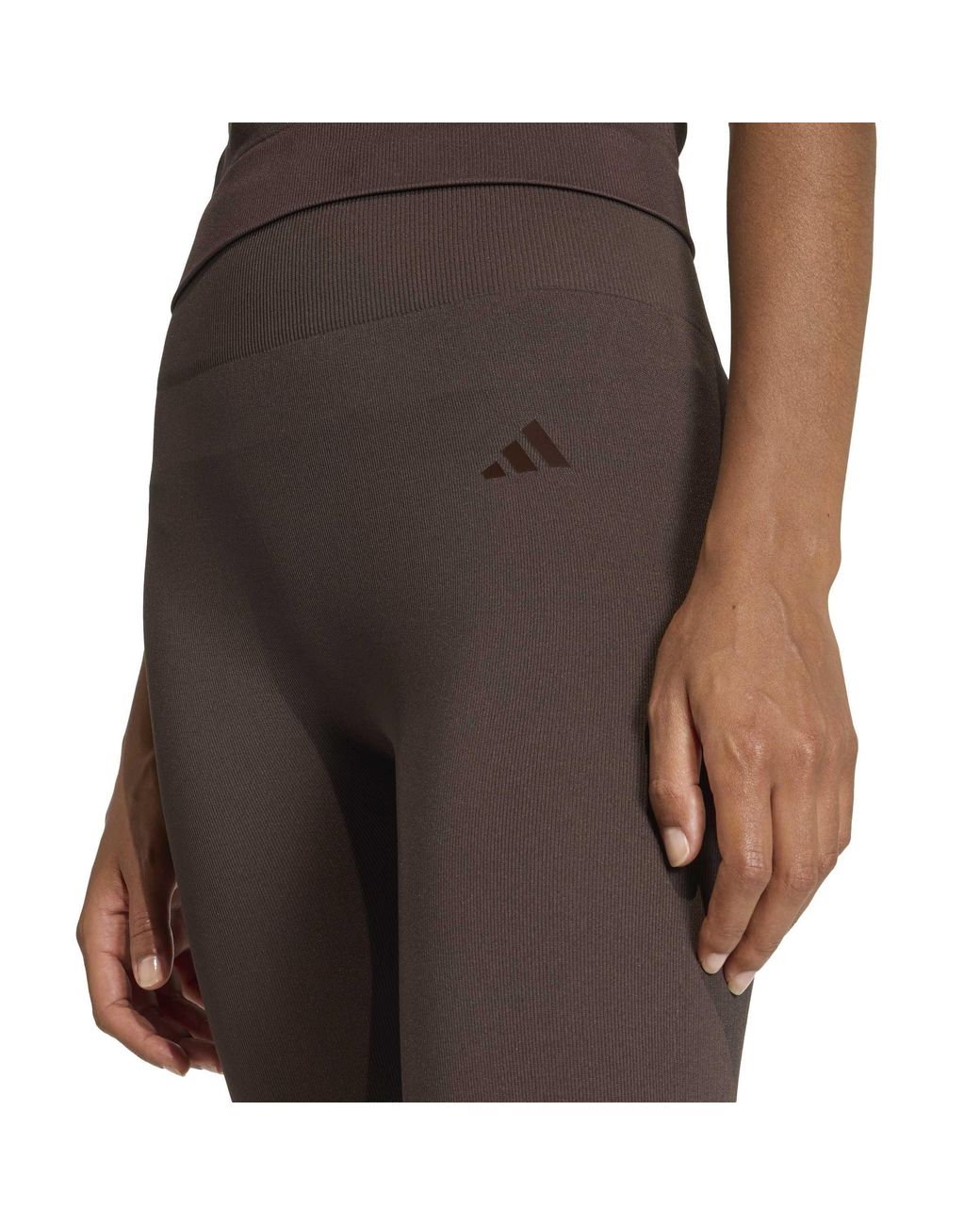 Adidas Gray Workout Essentials Full-Length Knit Leggings