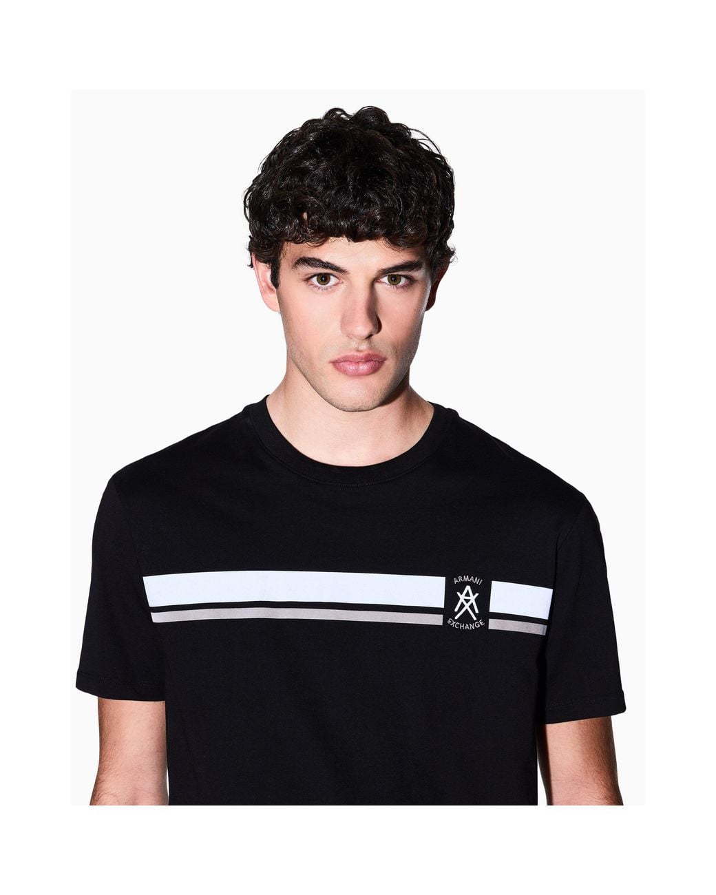 ARMANI EXCHANGE Black T-Shirt for men
