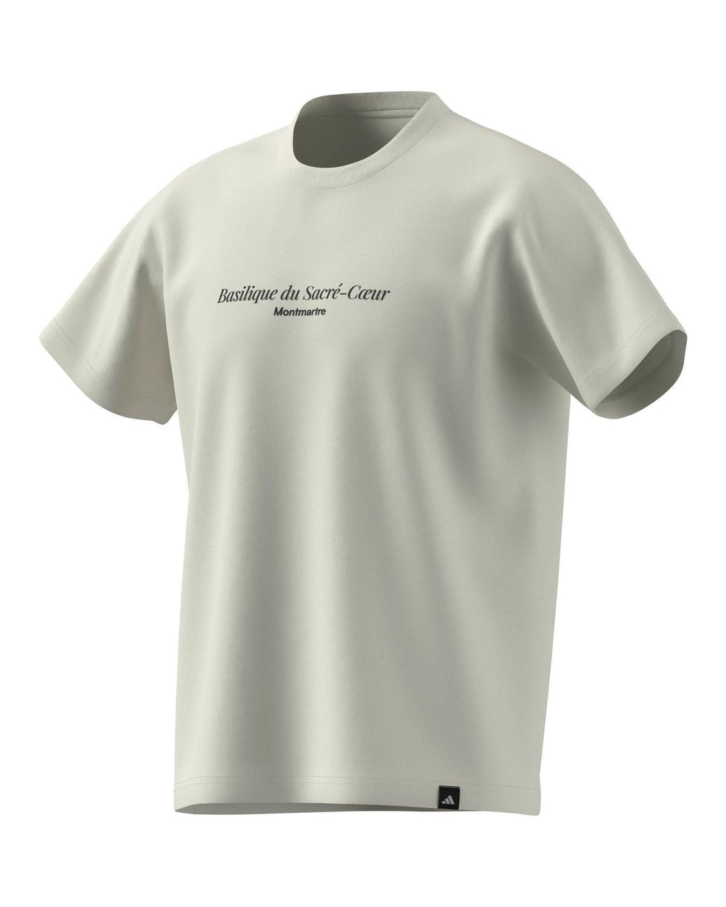 Adidas Gray Paris Roland Garros Cotton Short-Sleeve T-Shirt for men
