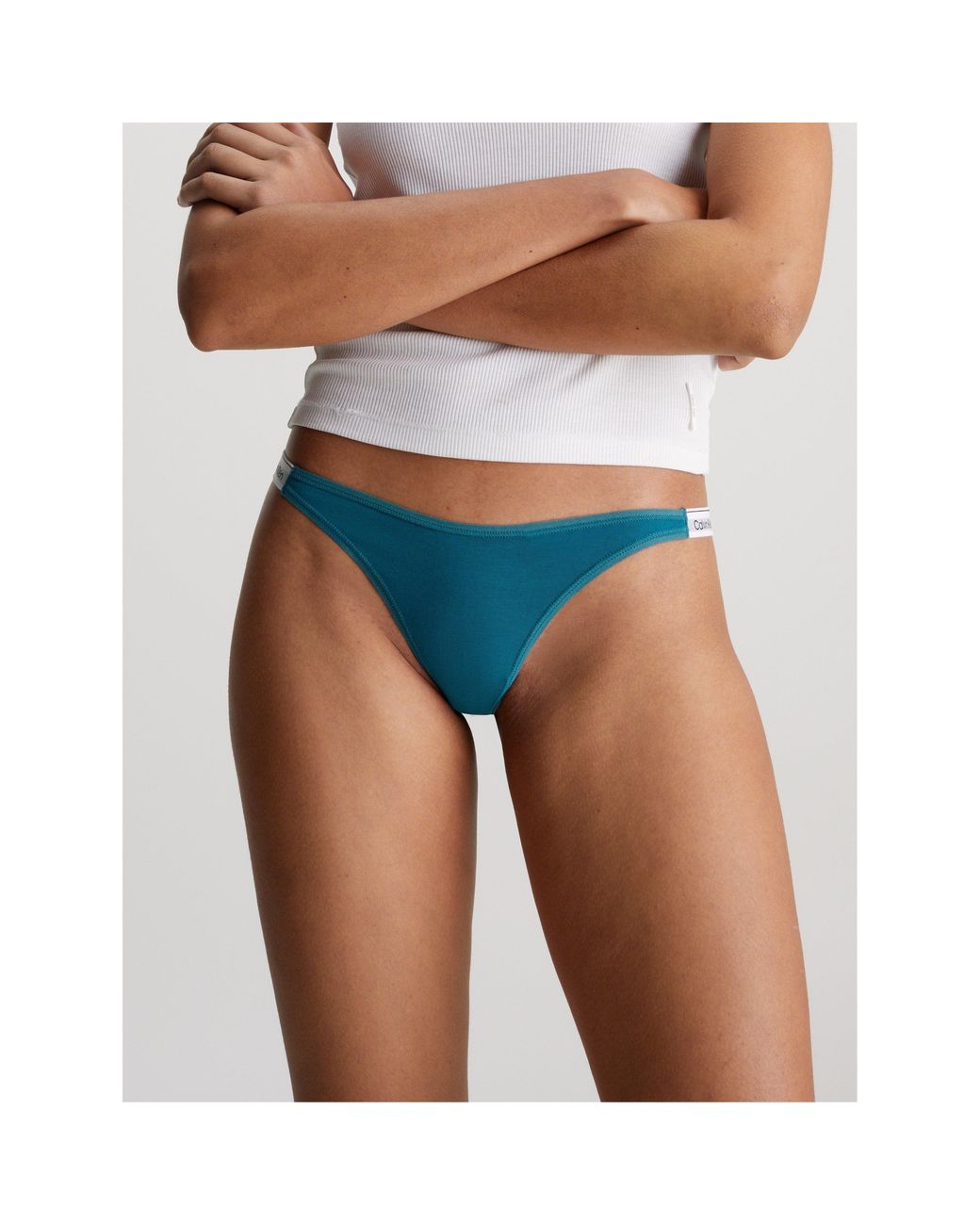 Calvin Klein Blue String Thong (Dipped)