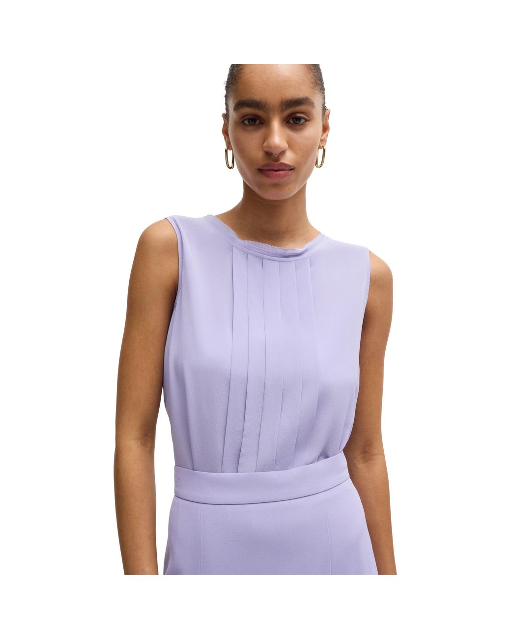 Boss Purple Bemiula Long Sleeve Long Blouse