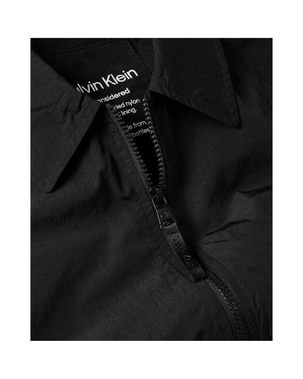 Calvin Klein Black Lightweight Long Sleeve Overshirt for men