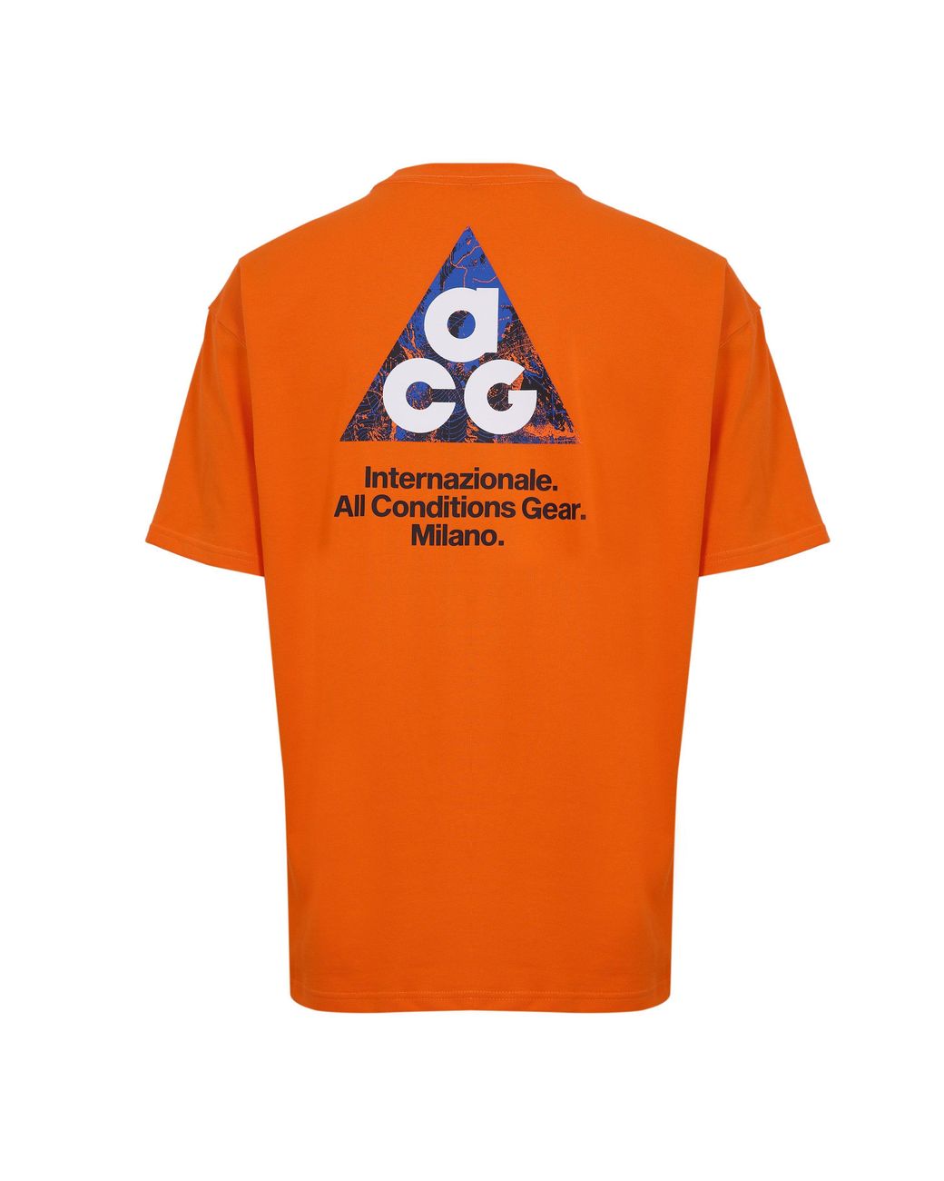 Nike Orange Inter Milan Licensed Short Sleeve T-Shirt for men