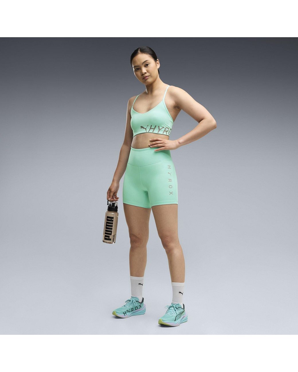 PUMA Green Hyrox Short Performance Tights