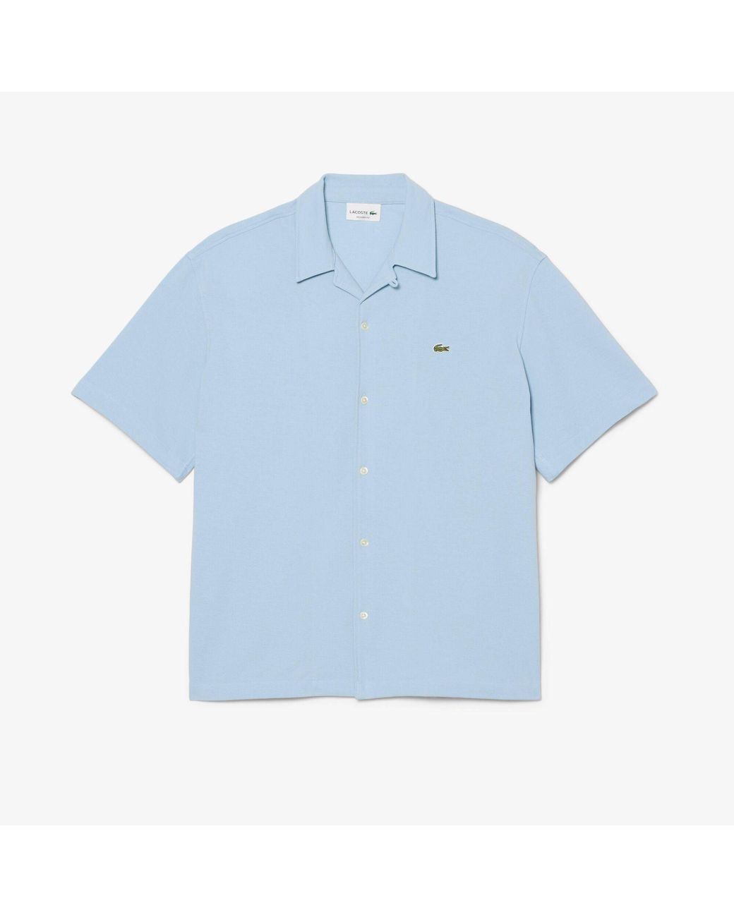 Lacoste Blue Short Sleeve Plain Shirt for men