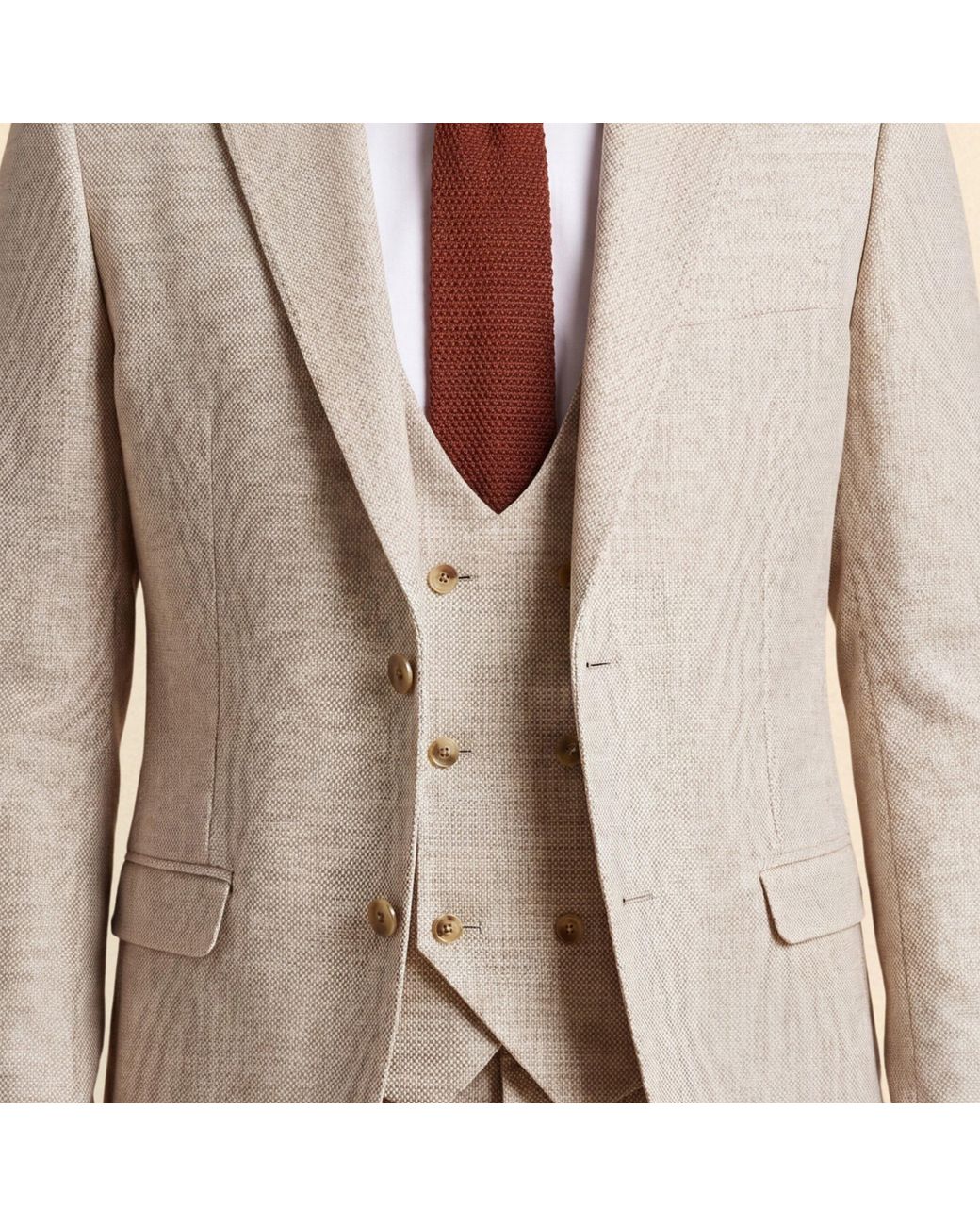 Without Prejudice Gray Archer Tweed Suit Jacket for men