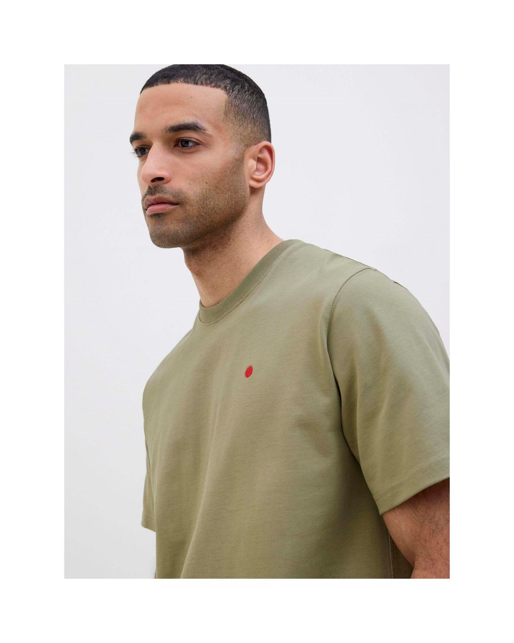 Jack & Jones Green Crew Neck Tee Short Sleeve T-Shirt for men