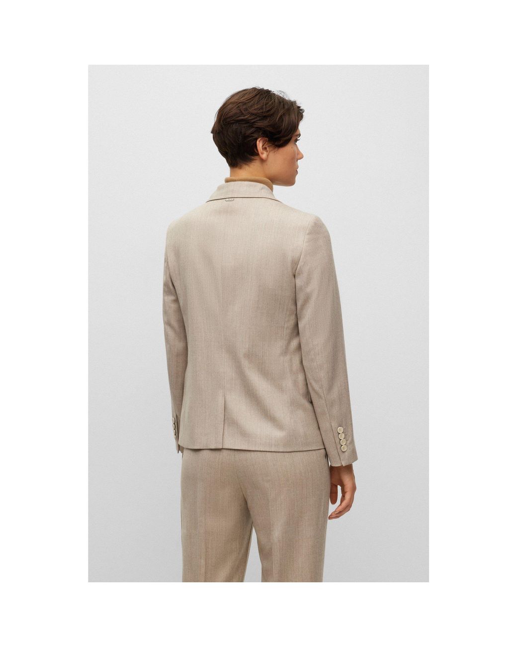 Boss Gray Jocalua15 Suit Jacket