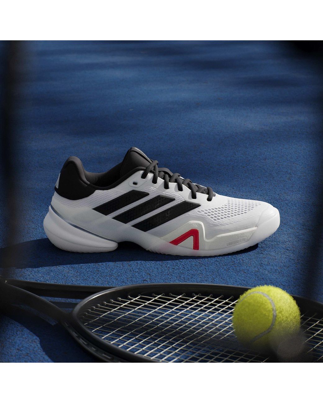 Adidas Gray Barricade Tennis Shoes for men