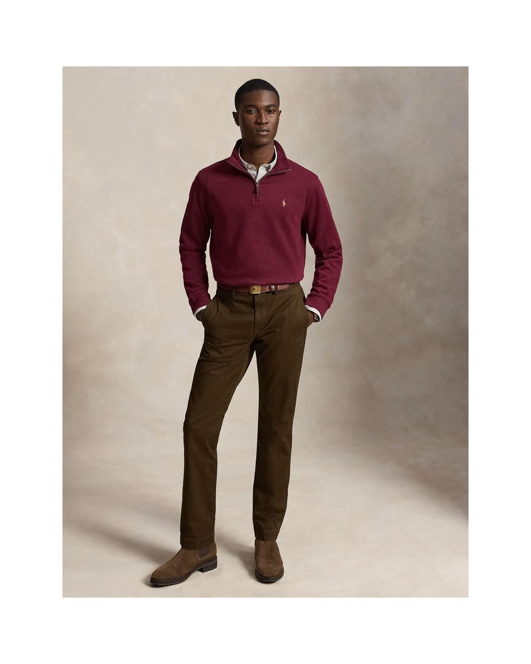 Polo Ralph Lauren Brown Polo Bedford Straigh Sn64 for men