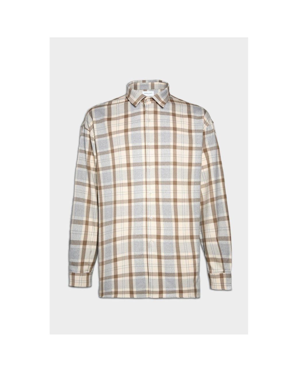 FAMILY FIRST White Long Sleeve Patterned Shirt for men