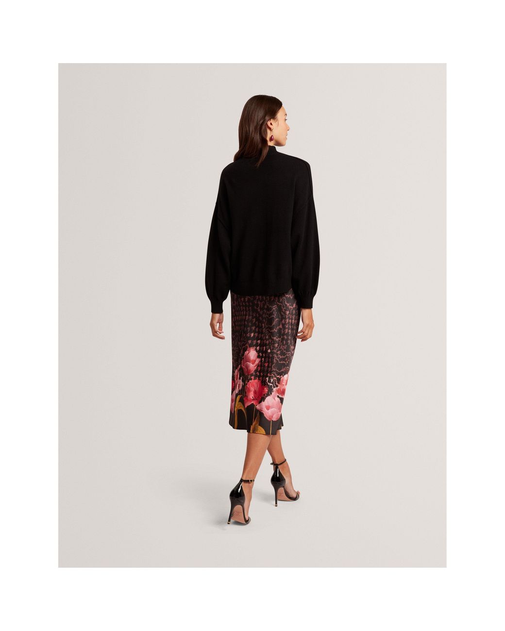 Ted Baker Black Knitted Jumper Dress