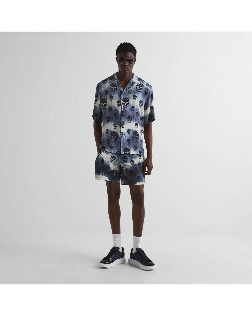 McQueen Blue Alex Os Sneaker Sn63 for men