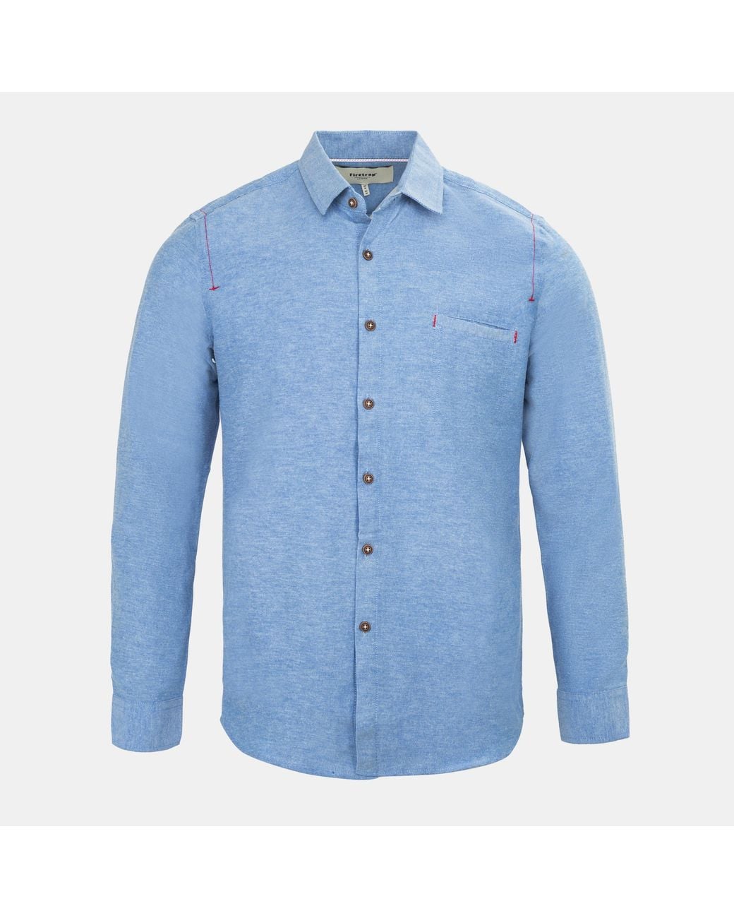 Firetrap Blue Plain Shirt for men