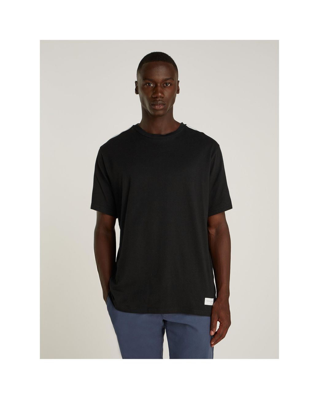 Tommy Hilfiger Black Short Sleeve T Logo for men
