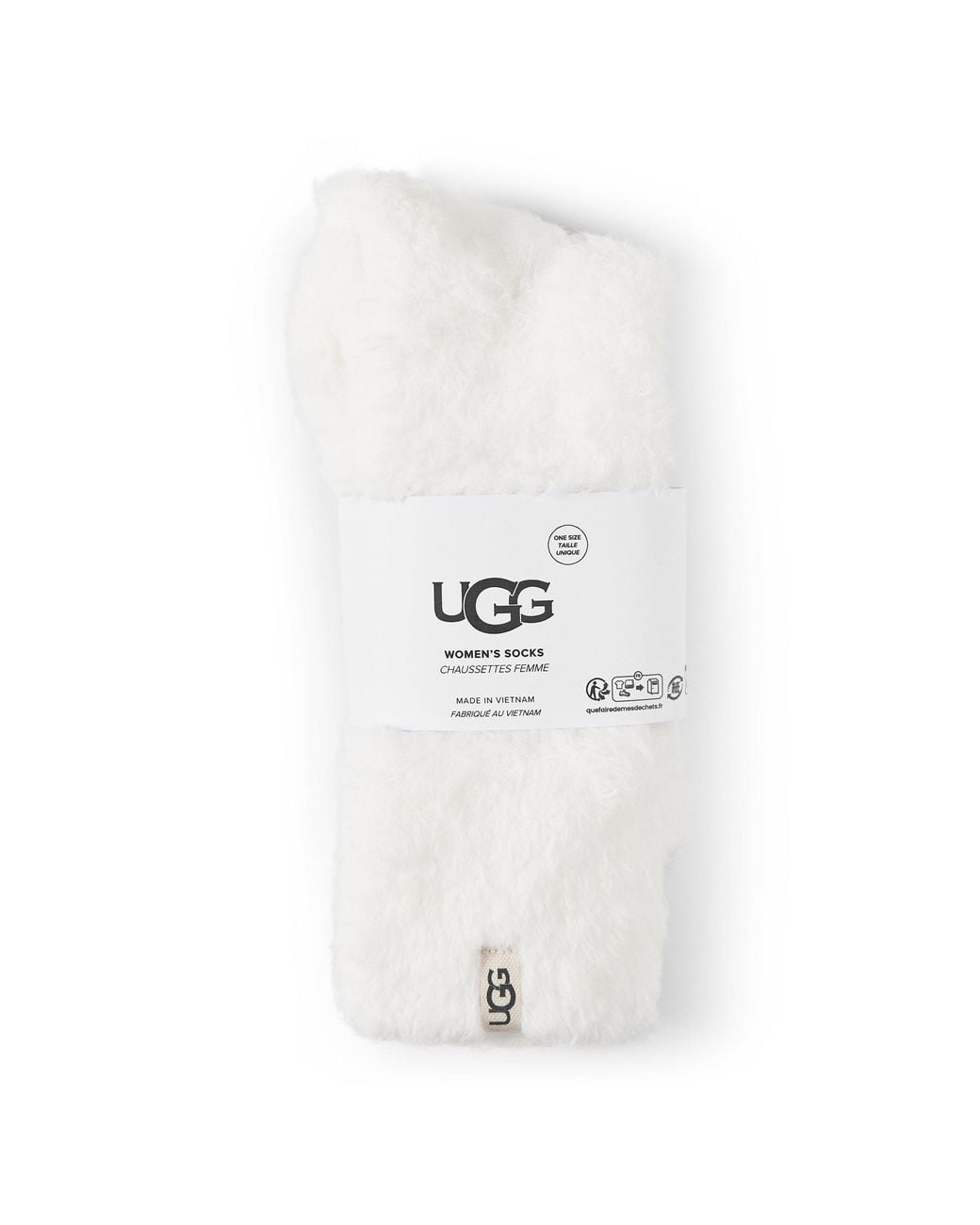 Ugg White Teddi Crew Socks