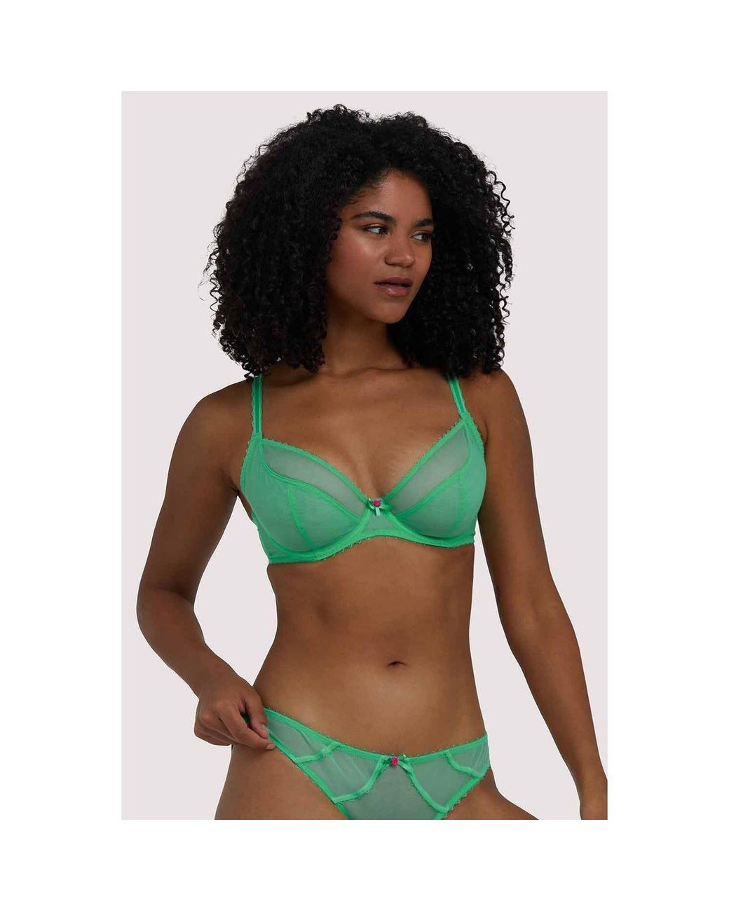 Playful Promises Green Grace Plunge Bra