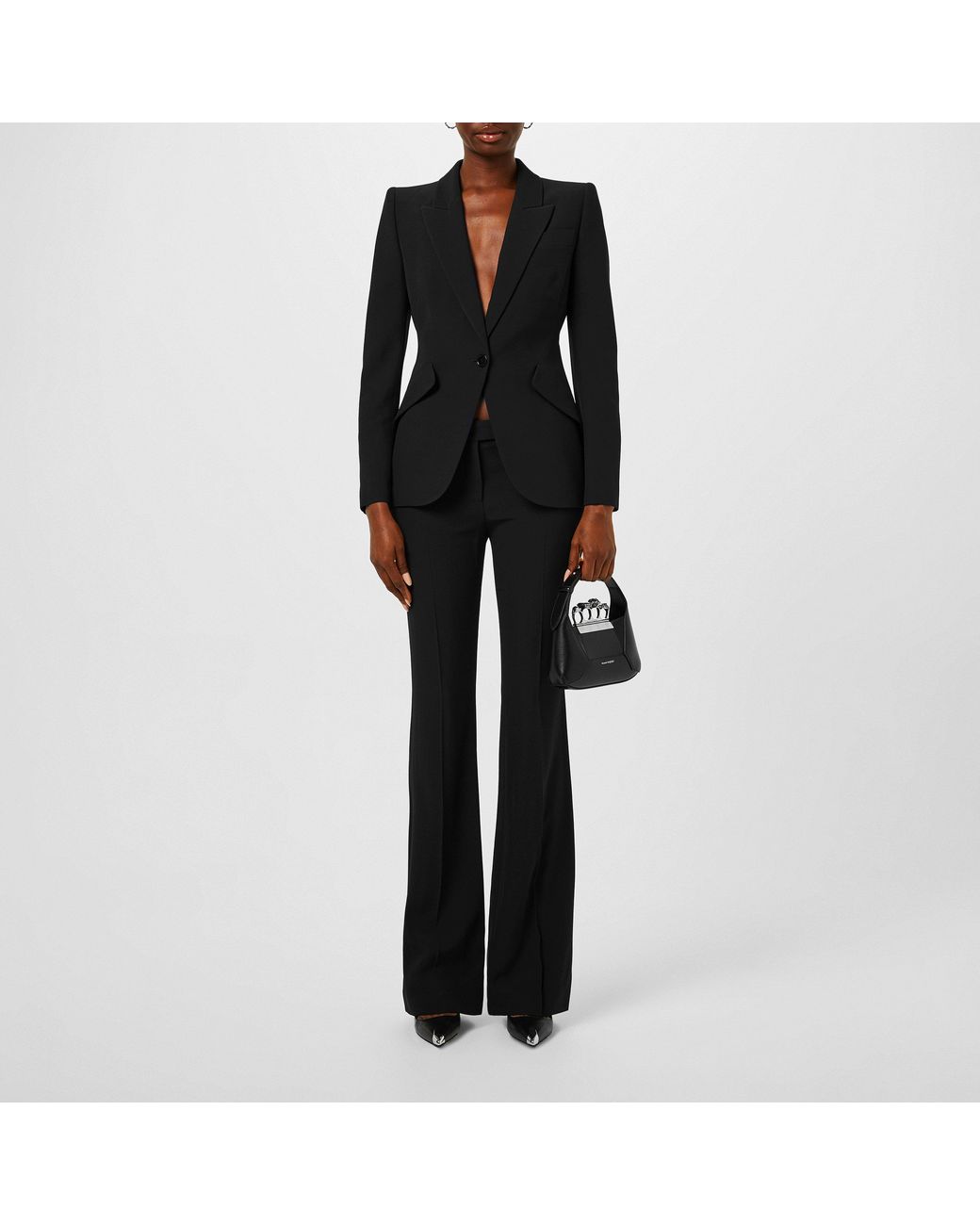 McQueen Black Bootcut Trousers