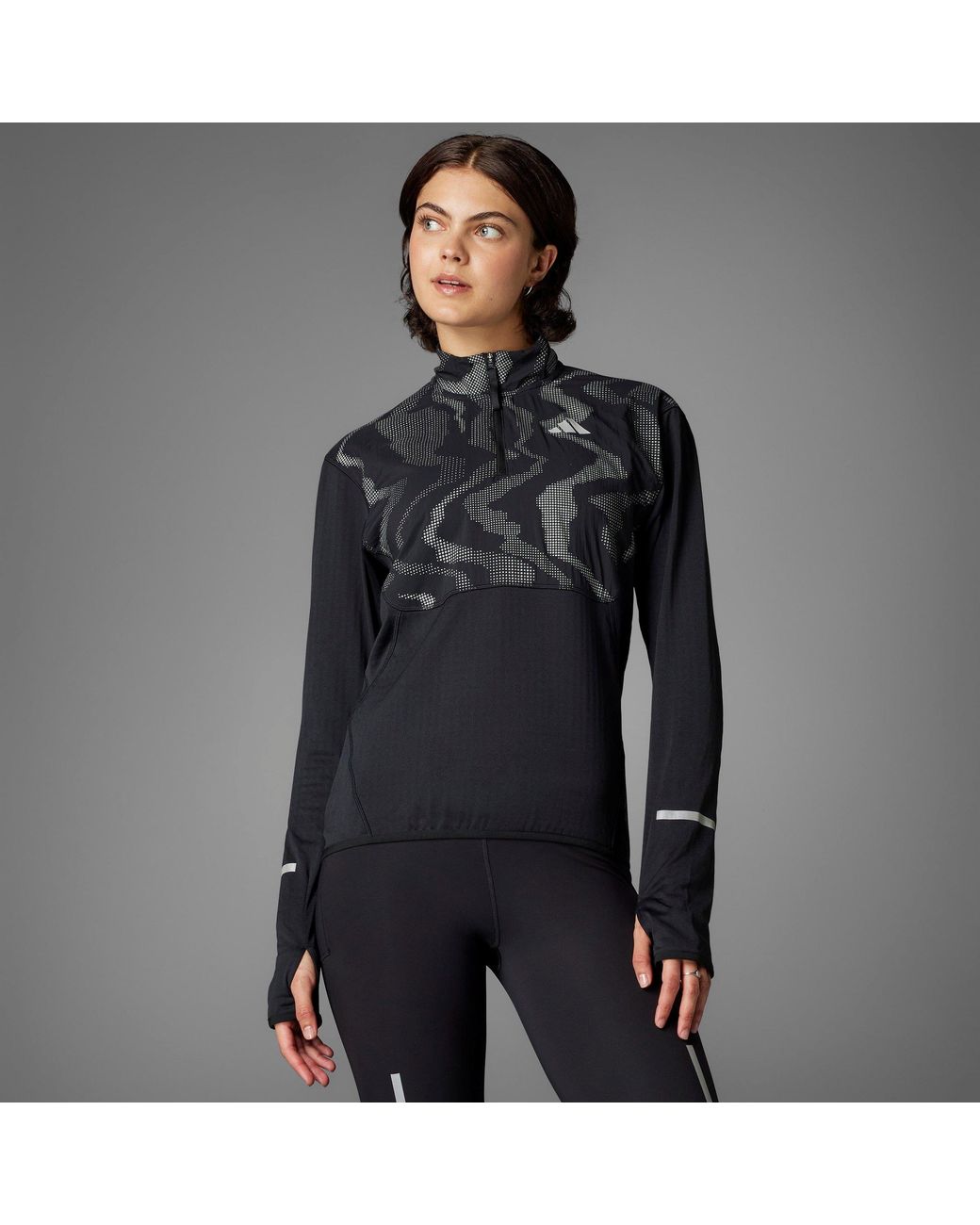 Adidas Blue Ult Hivis Performance Running Jacket