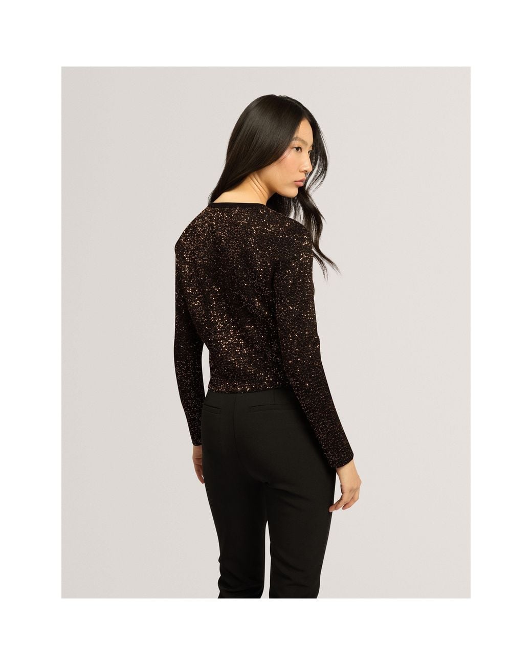 Ted Baker Black Ted Sequin Cardigan Ld64