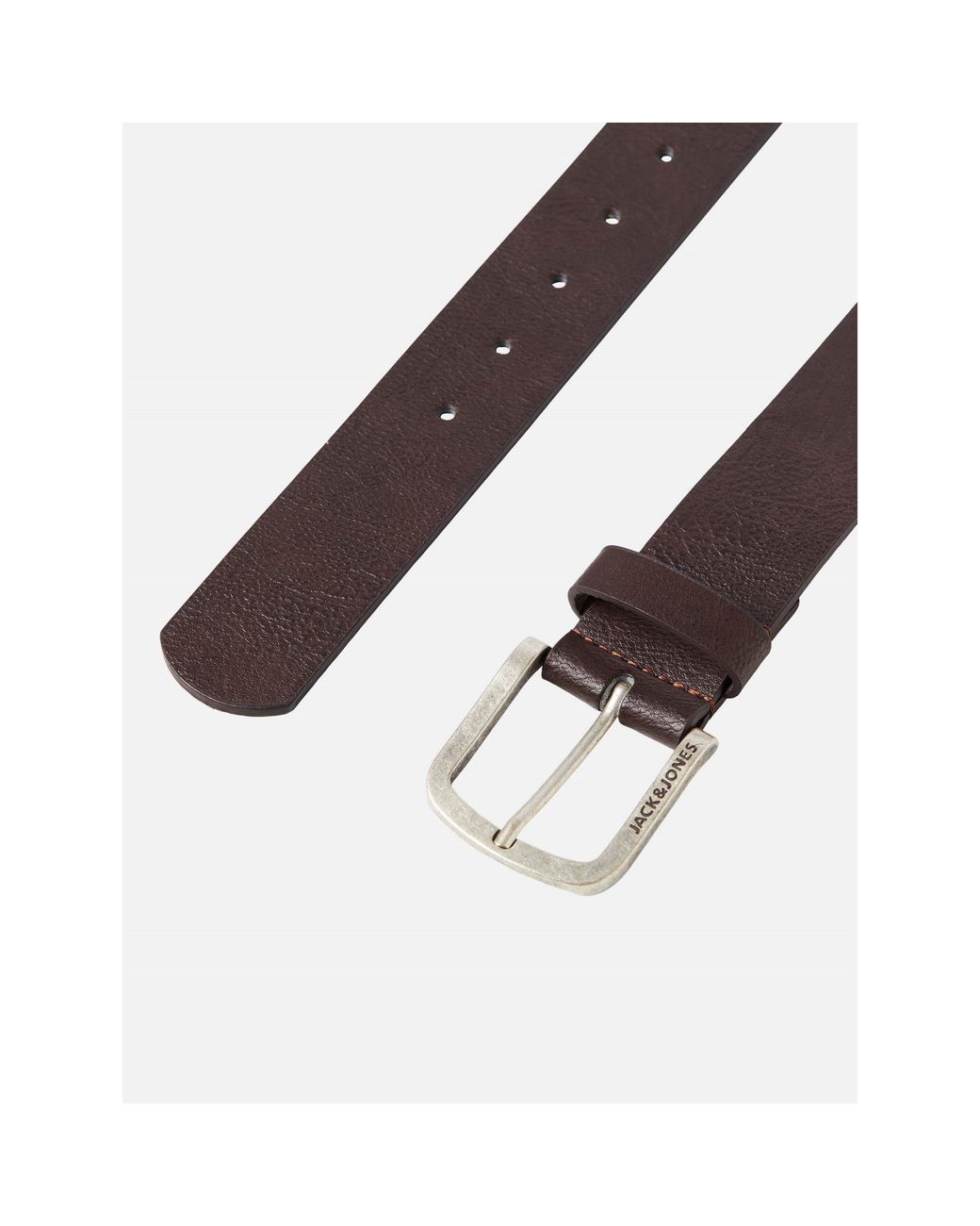Jack & Jones Brown Harry Faux Leather Belt for men