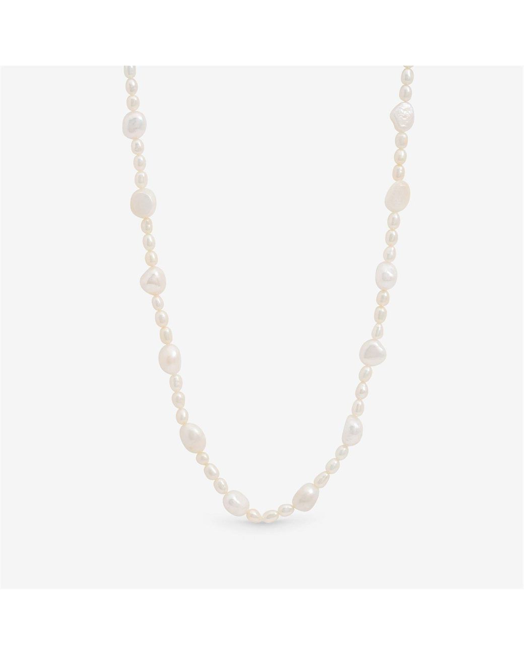Jon Richard Metallic Plated Real Freshwater Pearl Necklace