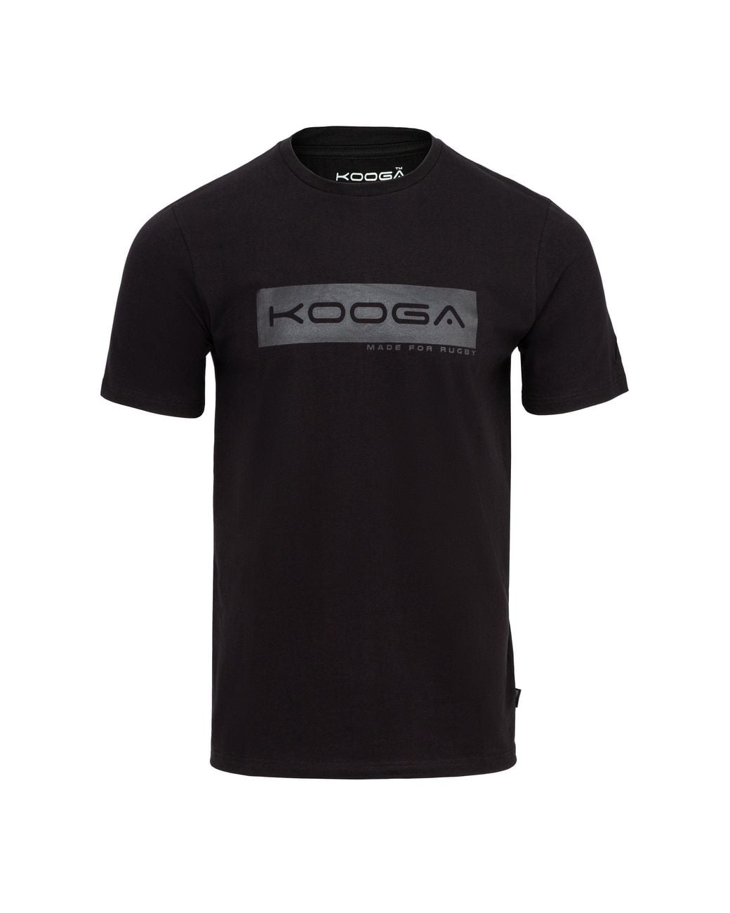Kooga Black Essential Logo Rugby T-Shirt for men