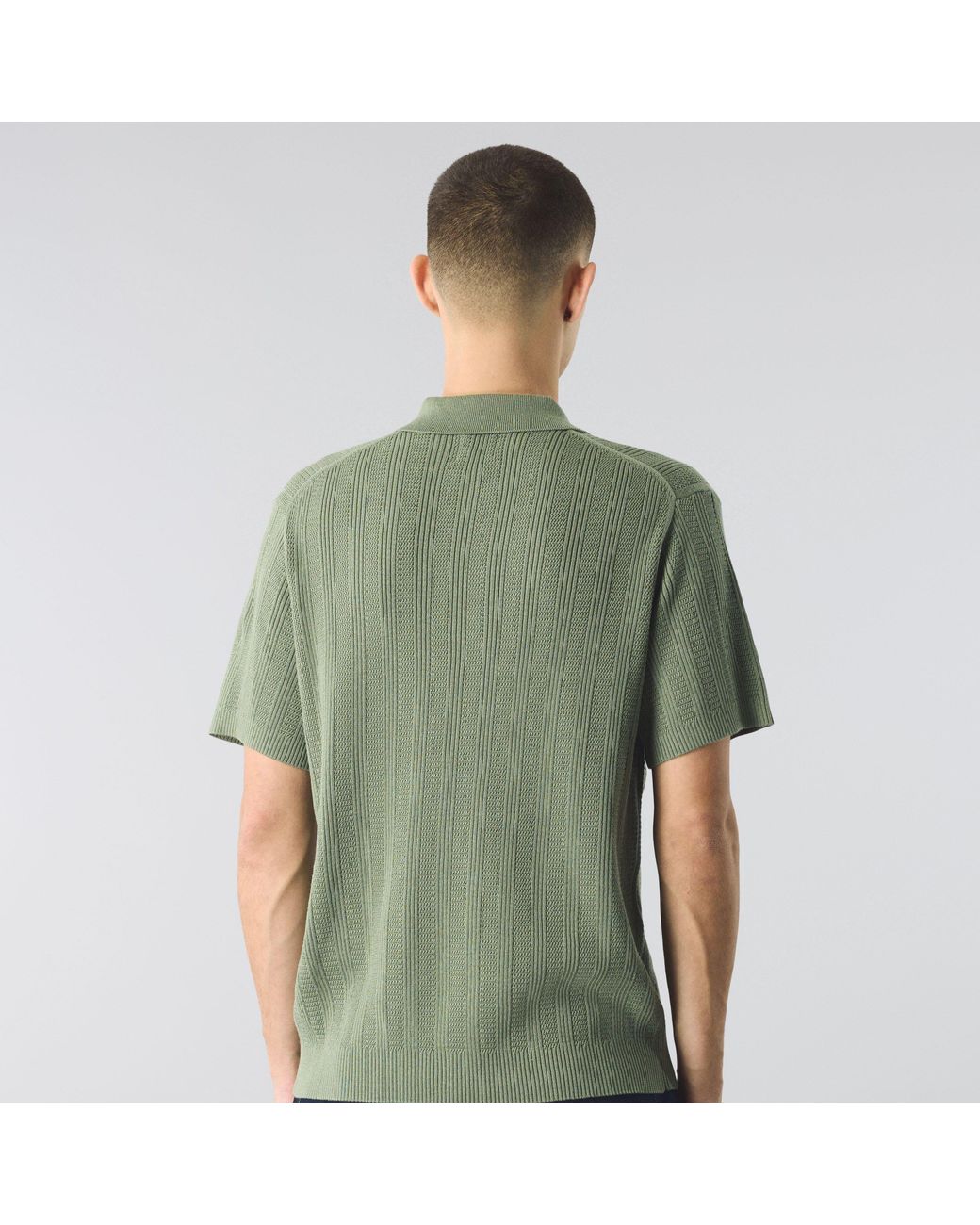 Pretty Green Green Short-Sleeve Plain Shirt for men