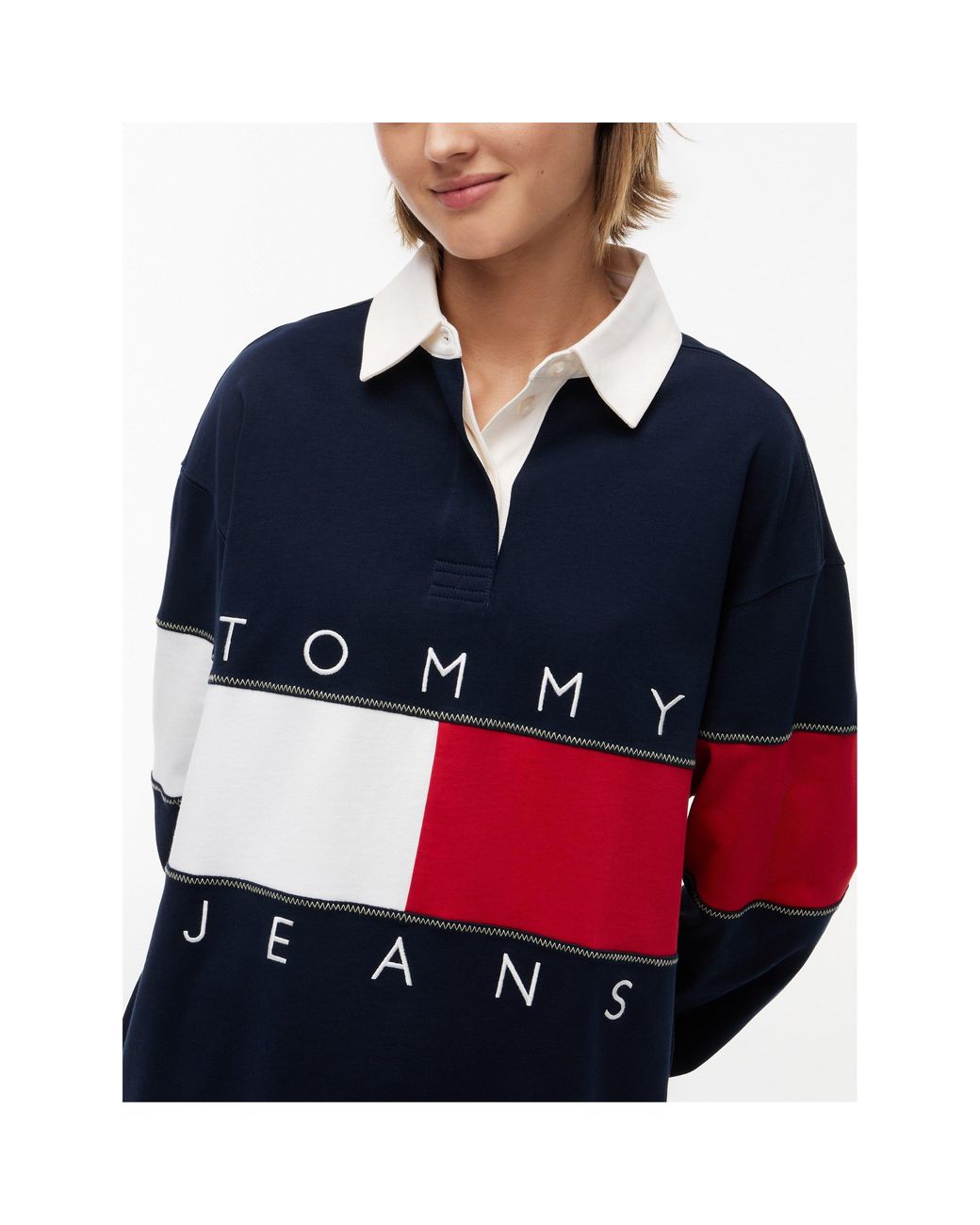 Tommy Hilfiger Blue Rugby Polo Shirt