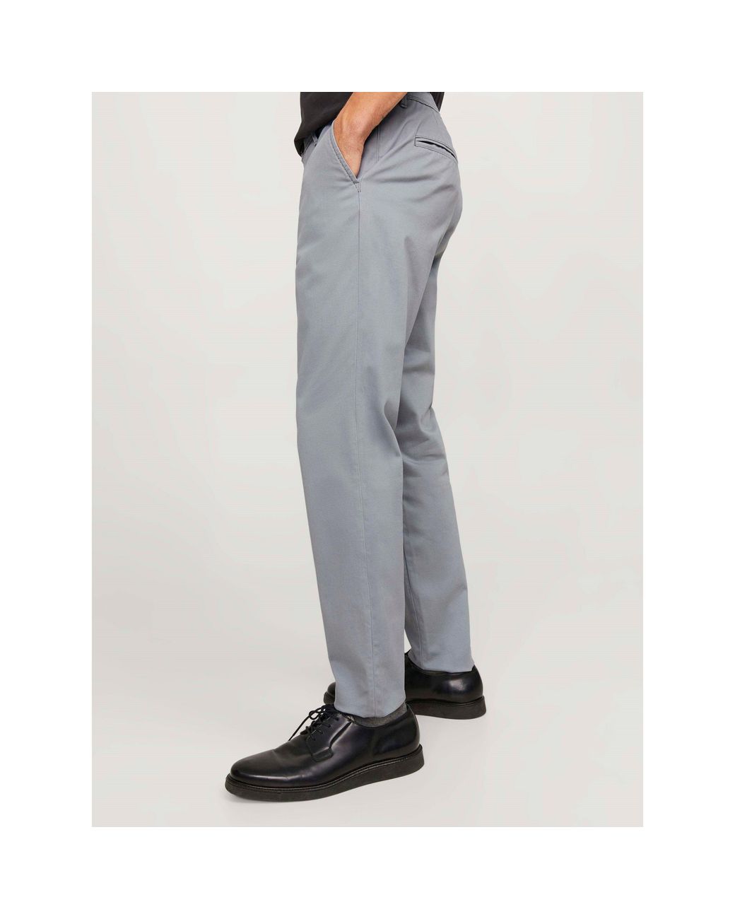 Jack & Jones Gray Marco Bowie Chinos for men