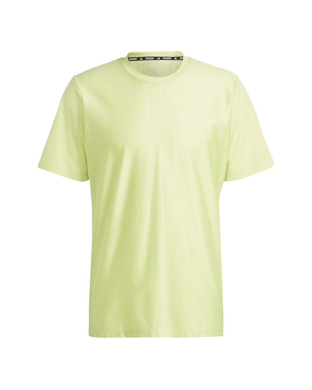 Adidas Yellow Hiit Workout 3-Stripes T-Shirt for men