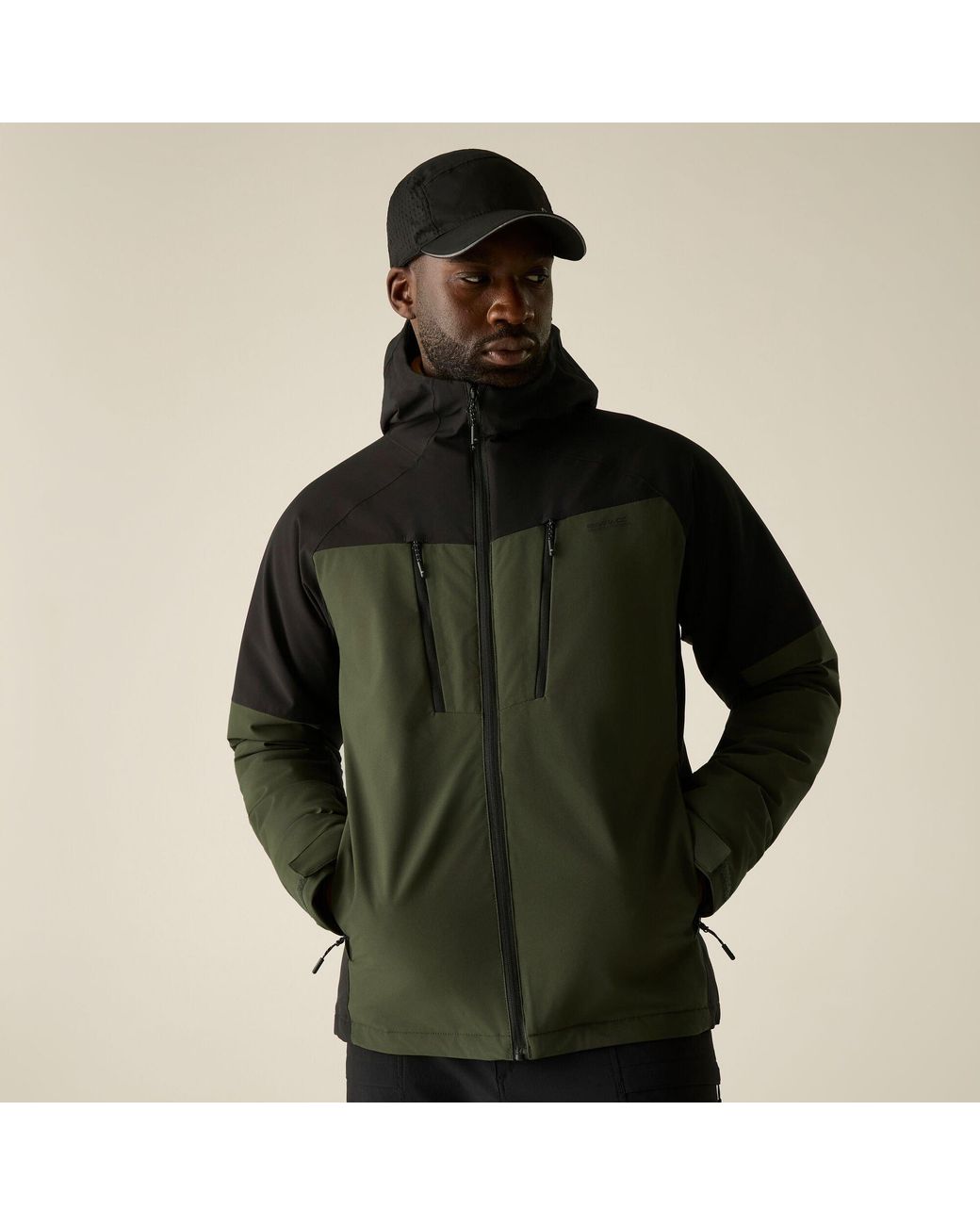 Regatta Black Highton Stretch Padded Waterproof Jacket for men