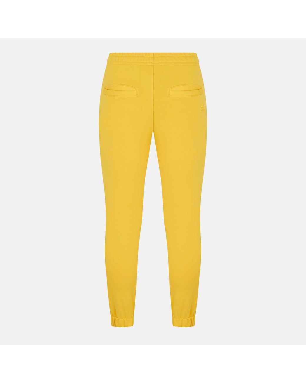 Adidas Originals Yellow Adults Closed Cuff Fleece Joggers