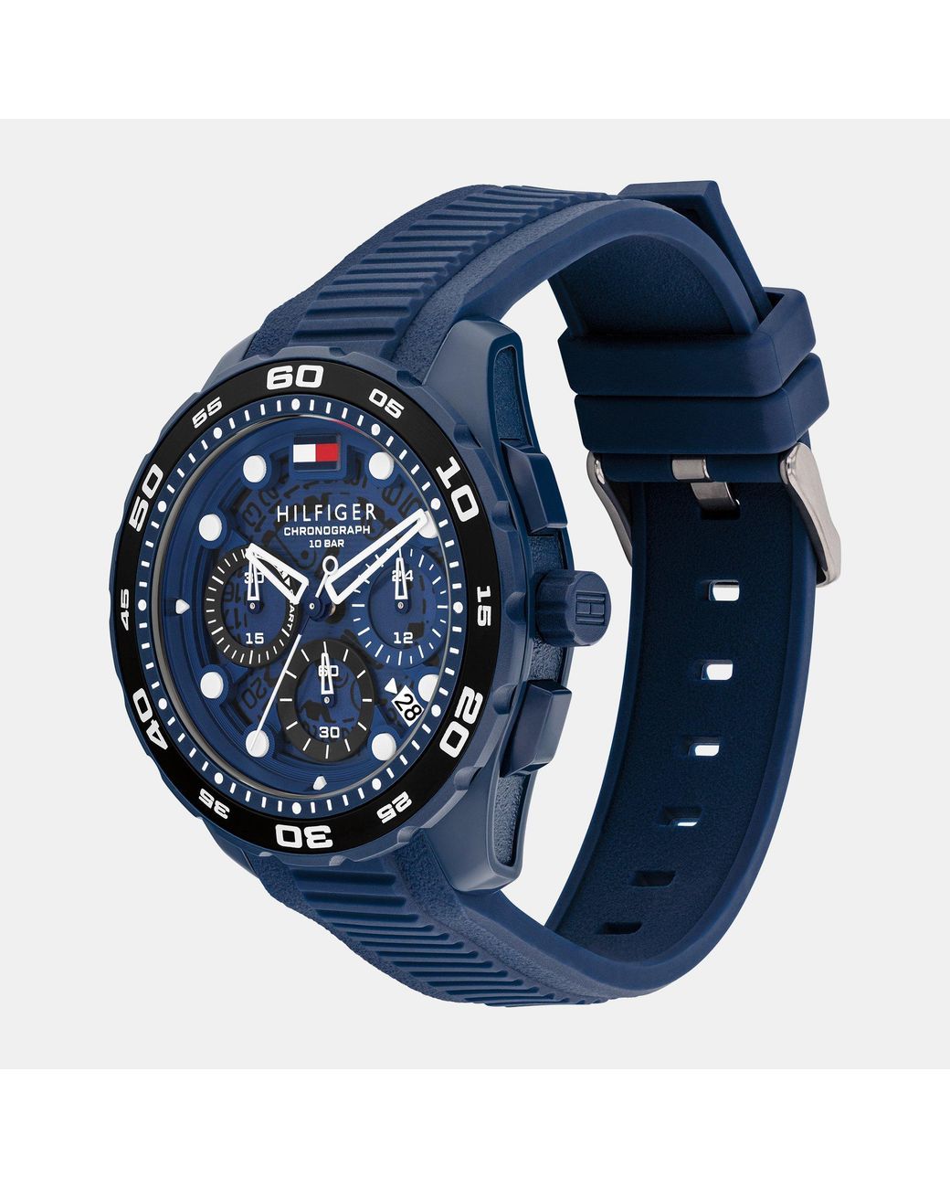 Tommy Hilfiger Blue Silicone Watch for men
