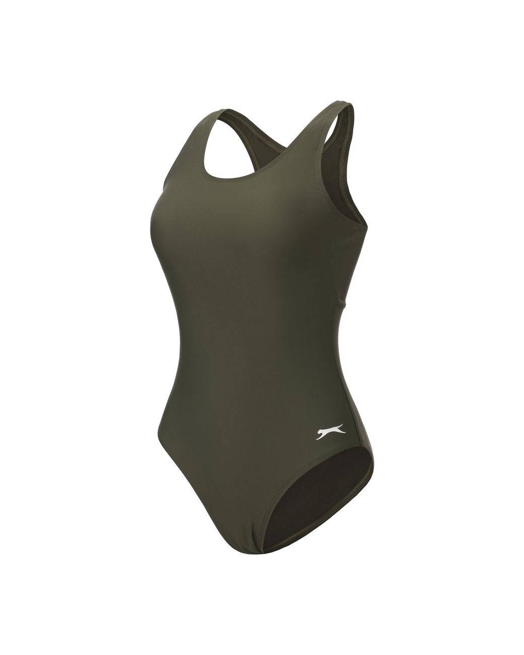 Slazenger 1881 Green Racer Back Lycra Xtra Life Swimsuit Ladies