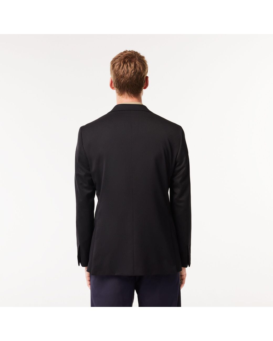 Lacoste Black Woolen Winter Blazer for men