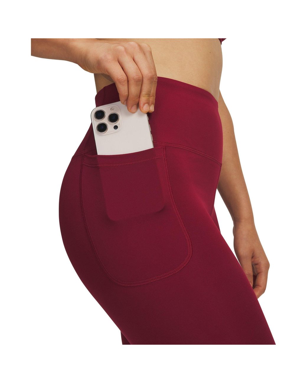 Under Armour Red Motion 7/8 High-Waisted Compression-Fit Tights