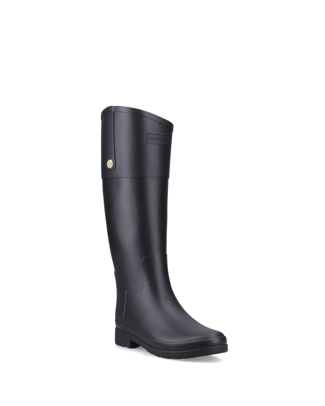Hunter Black Refined Trim Riding Boot