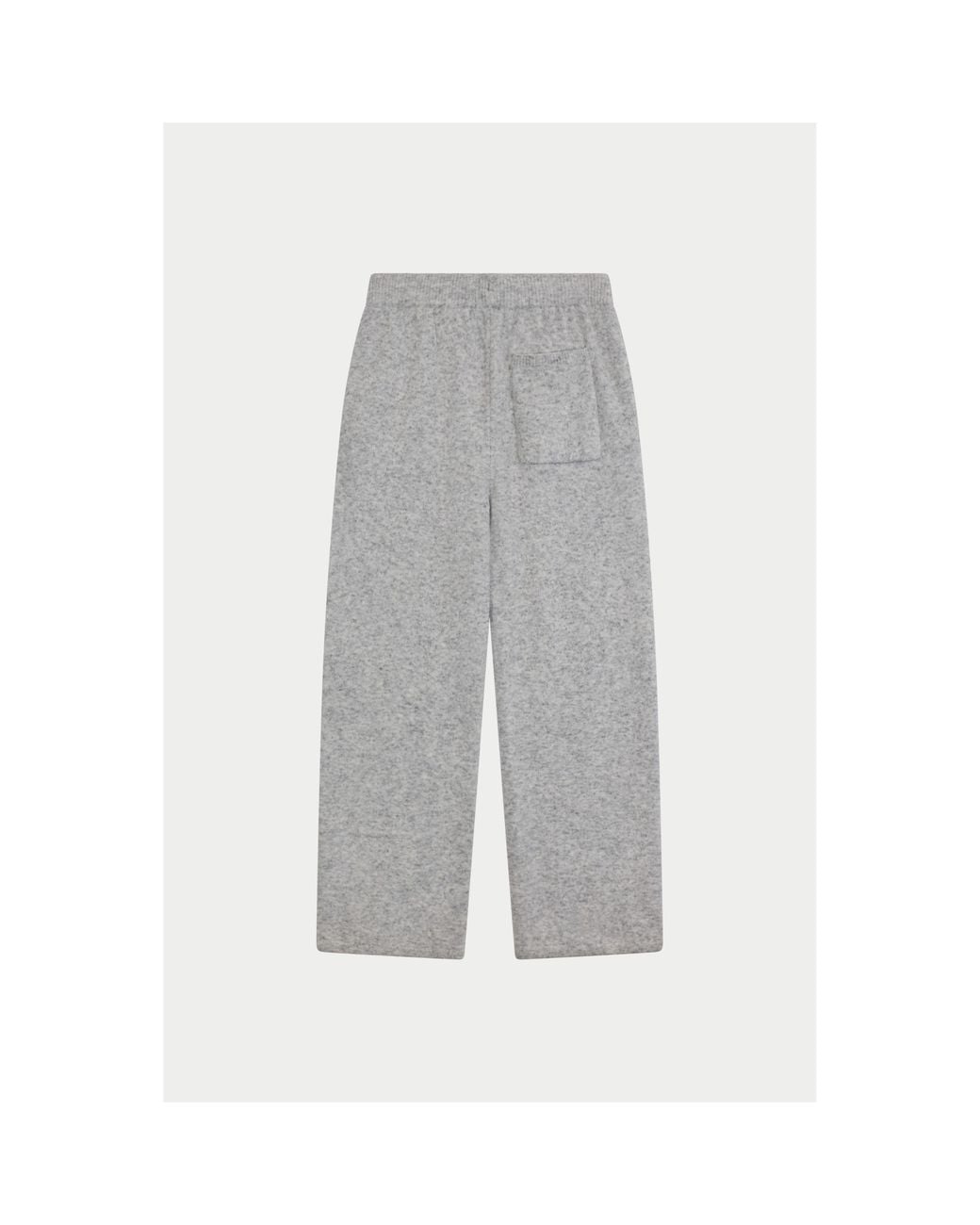 The Couture Club Gray Fluffy Knitted Trousers for men
